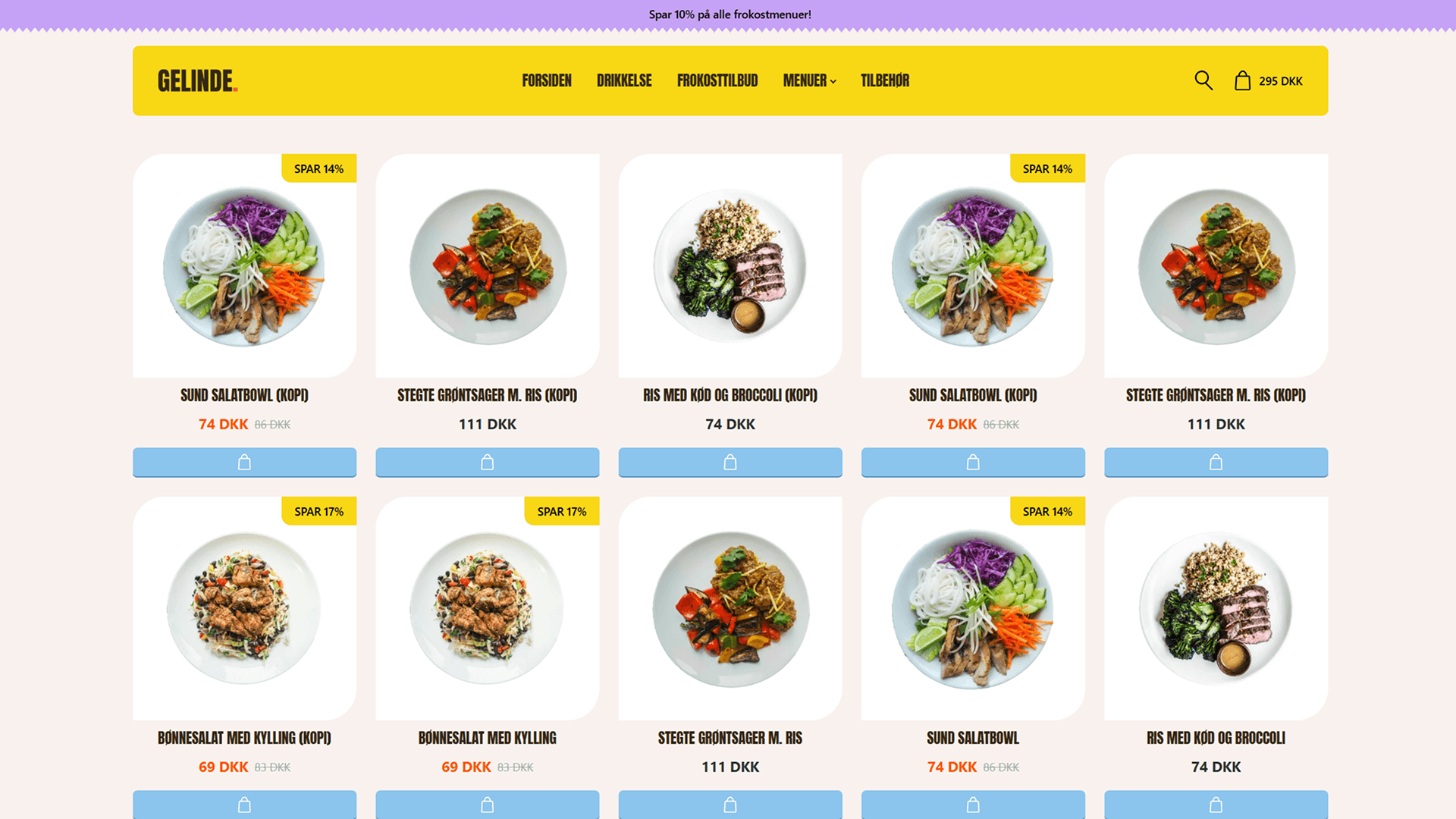 Få opsat en ny webshop til din restaurant eller café, og sælg mad & drikke online