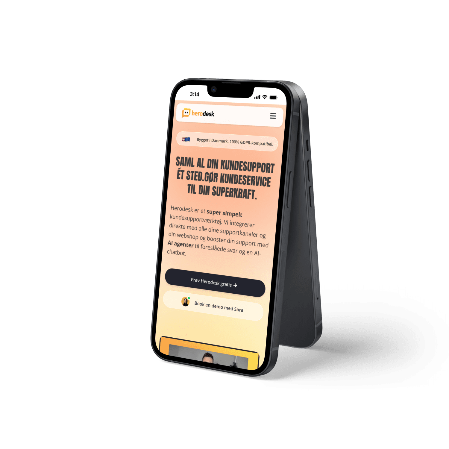 Komplet redesign af SaaS virksomheden herodesk.io