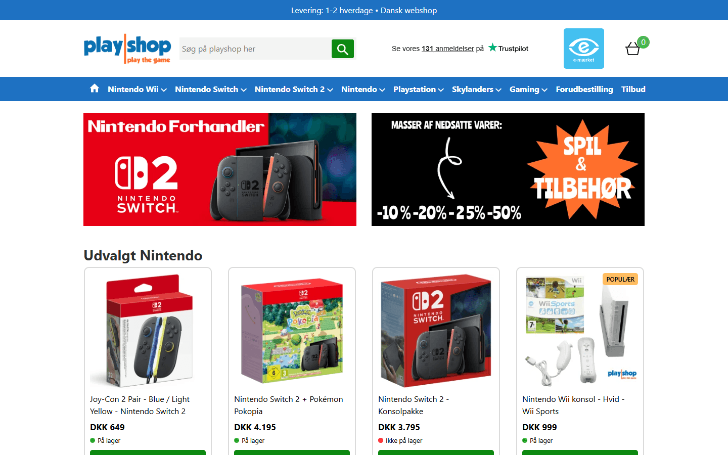 Playshop webshop